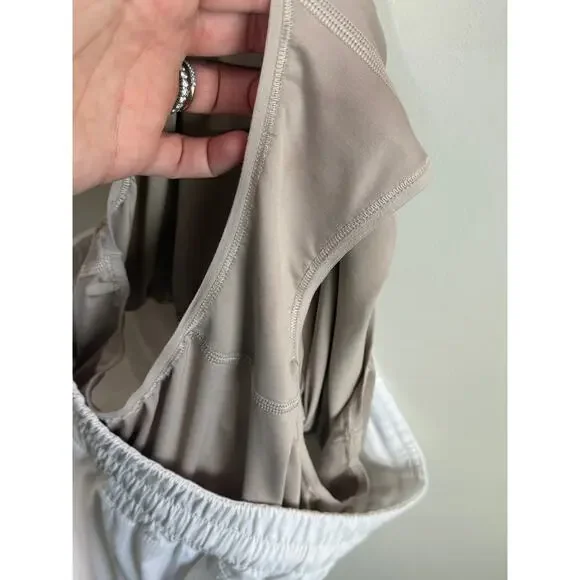 Lululemon Track That High-Rise Lined Running Short 3" White Women's Size 8 - Picture 7 of 7